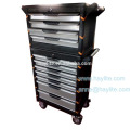 China jockey wheel metal tool box with drawers for wholesale